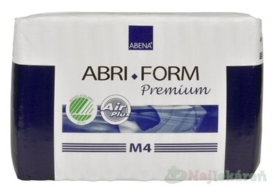 E-shop ABENA ABRI FORM Premium M4 plienkové nohavičky priedušné, boky 70-110cm, savosť 3600ml, 14ks