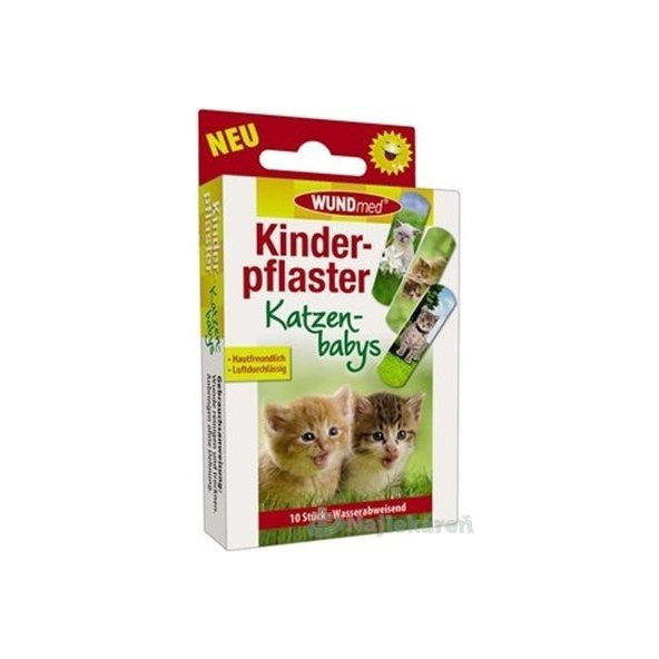 WUNDmed Flexibilná náplasť pre deti Mačiatka 10ks