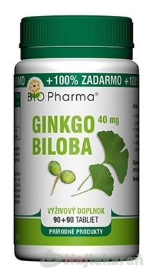 E-shop BIO Pharma Ginkgo biloba 40 mg, 180 ks
