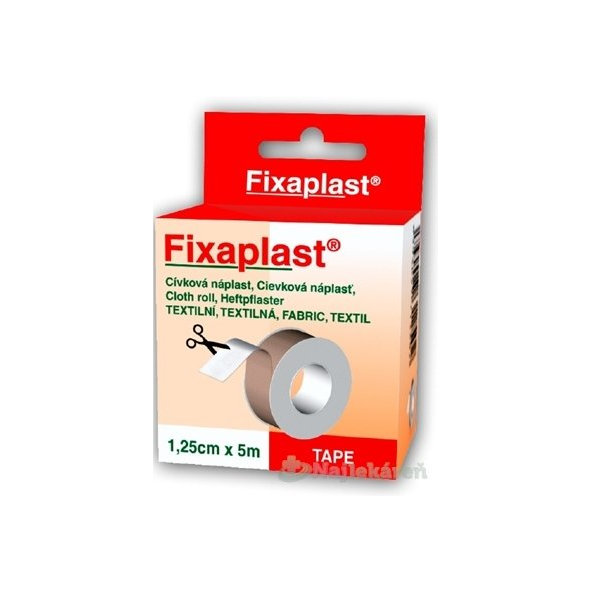 FIXAplast Cievková náplasť textilná (1,25cmx5m) 1ks