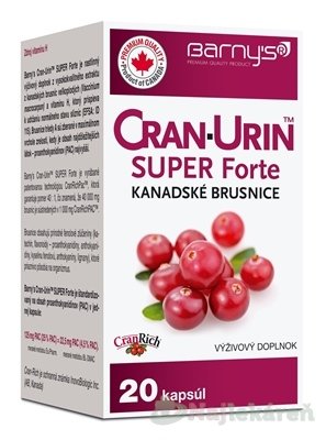 E-shop BARNY'S CRAN-URIN SUPER Forte na močové cesty 20 kapsúl