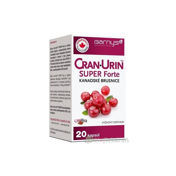 BARNY'S CRAN-URIN SUPER Forte na močové cesty 20 kapsúl