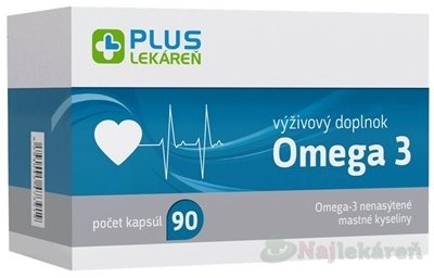 E-shop PLUS LEKÁREŇ Omega 3 výživový doplnok 90ks