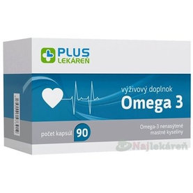 PLUS LEKÁREŇ Omega 3 výživový doplnok 90ks