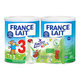 France Lait 3 mliečna výživa 1r+ 2 × 400 g + Linteo Kids utierky