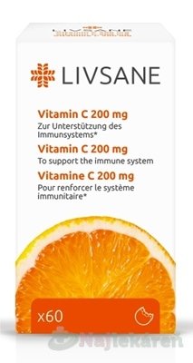 E-shop LIVSANE Vitamín C 200 mg 60 tbl