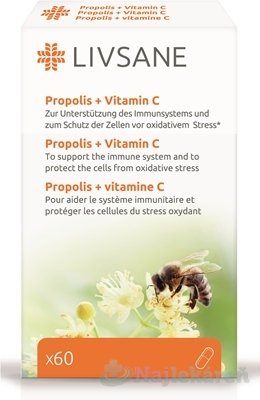 E-shop LIVSANE Propolis + Vitamín C 60 cps