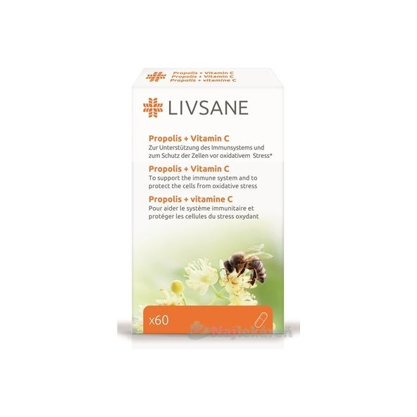 LIVSANE Propolis + Vitamín C 60 cps