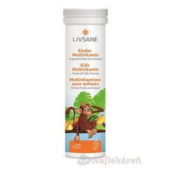 LIVSANE A-Z Multivitamín pre deti šumivé tablety 20 tbl