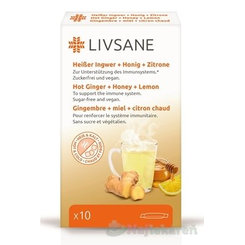 LIVSANE Horúci zázvor + med + citrón vrecúška 10 ks