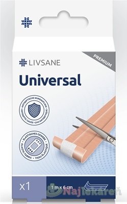 E-shop LIVSANE Náplasť univerzálna PREMIUM pás (1 m x 6 cm) 1 ks