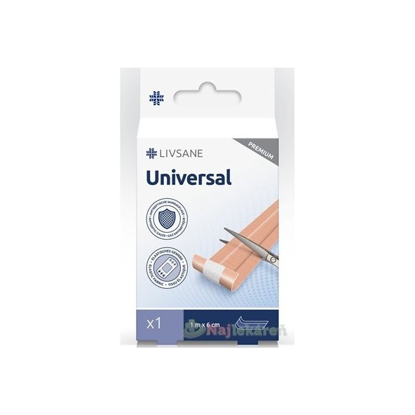 LIVSANE Náplasť univerzálna PREMIUM pás (1 m x 6 cm) 1 ks