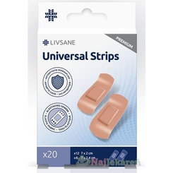 LIVSANE Náplasť univerzálna PREMIUM prúžky 2 veľkosti 20ks