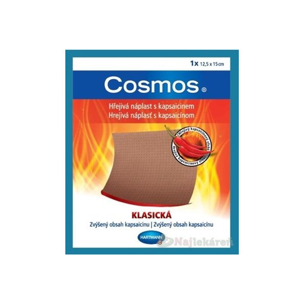 COSMOS Hrejivá náplasť s kapsaicínom na zahriatie pokožky 1 ks