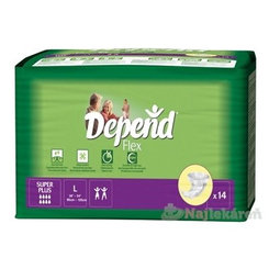 DEPEND Flex SUPER PLUS LARGE plienkové nohavičky 14ks
