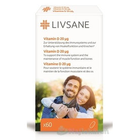 LIVSANE Vitamín D 20 μg 60 tbl