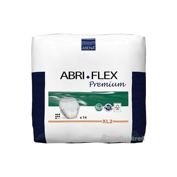 ABENA ABRI FLEX Premium XL2 navliekac.plienk.nohavičky, priedušné,boky130-170cm, savosť 1900ml,14ks