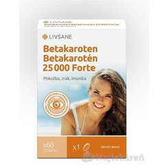 LIVSANE Betakarotén 25 000 Forte 60 cps