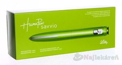 E-shop HumaPen Savvio, zelené, aplikátor inzulínu pre 3ml náplne, 1ks