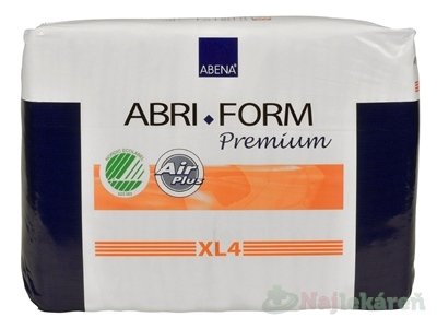 E-shop ABENA ABRI FORM Premium XL4 plienkové nohavičky priedušné, boky 110-170cm, savosť 4000ml, 12ks