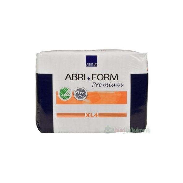 ABENA ABRI FORM Premium XL4 plienkové nohavičky priedušné, boky 110-170cm, savosť 4000ml, 12ks