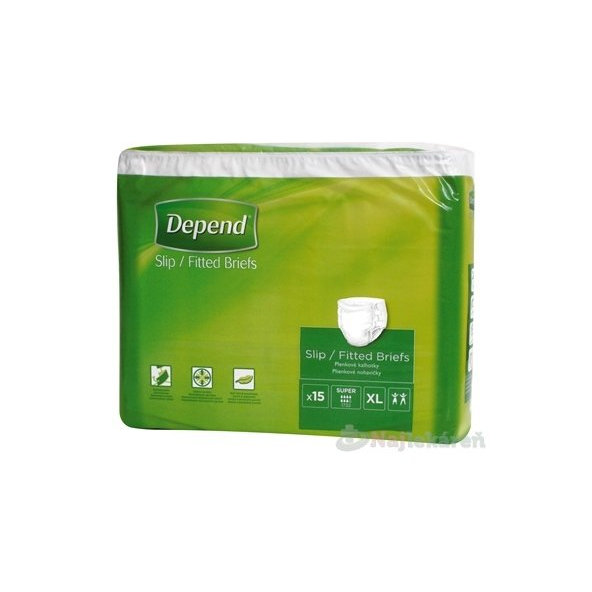 DEPEND Slip SUPER XL priedušné plienkové nohavičky 15ks