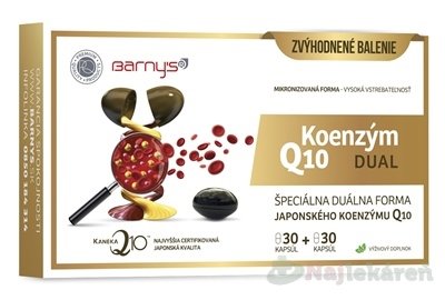 E-shop Barny's Koenzým Q10 DUAL 60 mg, 2x30 cps