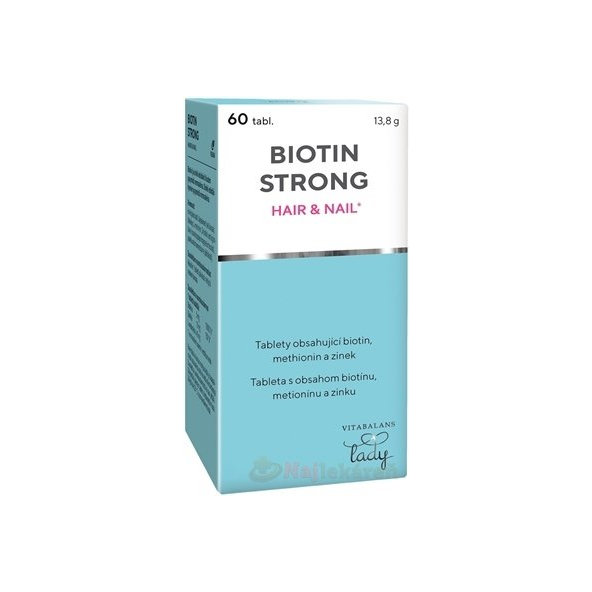 Vitabalans BIOTIN STRONG pre nechty a vlasy 60 tabliet