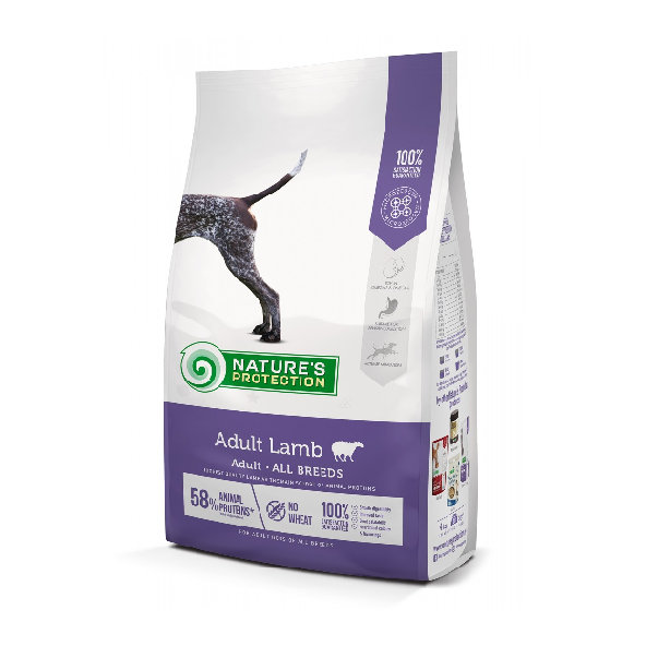 Natures Protection dog adult all breed lamb 4kg