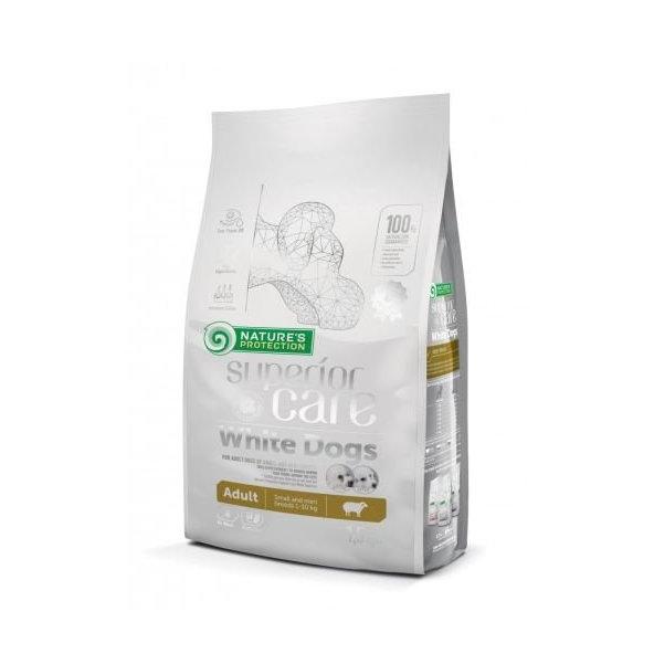 Natures Protection Superior care white dog adult lamb small&mini granule pre biele psy malých plemien 1,5kg