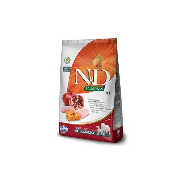 Farmina N&D dog PUMPKIN (GF) adult medium & maxi, venison & apple 12kg