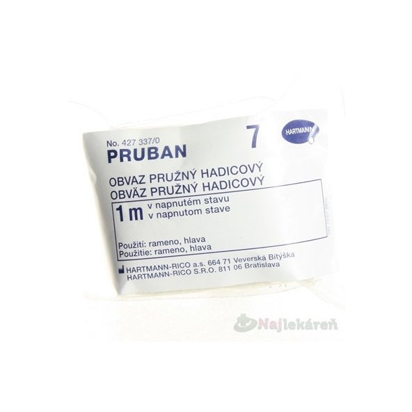 PRUBAN sieťový hadicový obväz, veľ.7 rameno, hlava (7cmx1m) 1ks