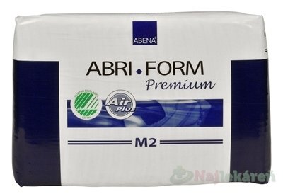 E-shop ABENA ABRI FORM Premium M2 plienkové nohavičky priedušné, boky 70-110cm, savosť 2600ml, 24ks
