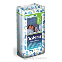 HUGGIES DRY NITES MEDIUM plienkové nohavičky PRE CHLAPCOV (4-7 rokov), 10ks
