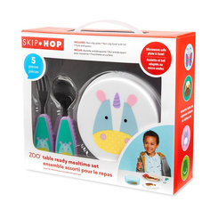 SKIP HOP ZOO Set jedálenský 5 ks Jednorožec 12m+
