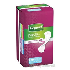DEPEND NORMAL PLUS inkontinenčné vložky pre ženy, 10x28cm, savosť 365ml, 12ks