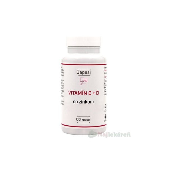 Dapesi VITAMÍN C + D so zinkom, 60 cps