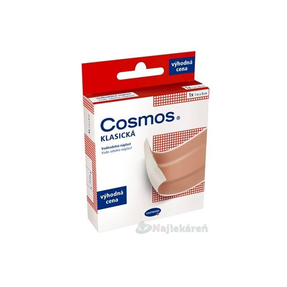 COSMOS KLASICKÁ Vode odolná náplasť 1mx8cm 1ks