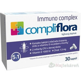 compliflora Immuno complex, probiotikum s vit. D a zinkom, 30 cps