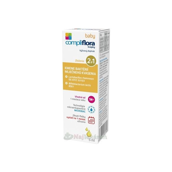 compliflora baby, probiotické kvapky pre deti, 5 ml