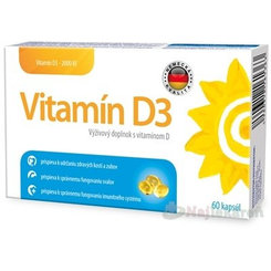 Pamex Vitamín D3 2000 IU, 60 cps, Sirowa