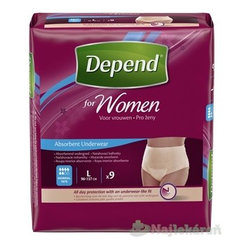 DEPEND NORMAL L pre ženy naťahovacie nohavičky 9ks