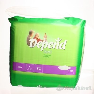 E-shop DEPEND Bed LARGE 60x90 cm absorbčné podložky 10ks