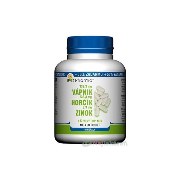 BIO Pharma Vápnik, Horčík, Zinok