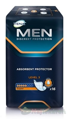 E-shop TENA Men Level 3 inkontinenčné vložky pre mužov 16ks
