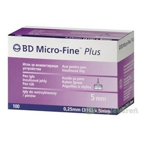 BD MICRO FINE PLUS inzulínové ihly 31G do aplikátorov inzulínu 10x10ks