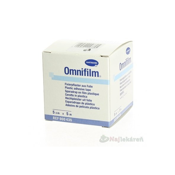 OMNIFILM hypoalergénna náplasť fixačná z transparentnej fólie (5cmx5m) 1ks
