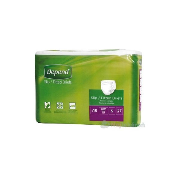 DEPEND Slip SUPER PLUS S priedušné plienkové nohavičky 15ks