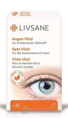 E-shop LIVSANE Podpora pre zdravé oči 30 cps