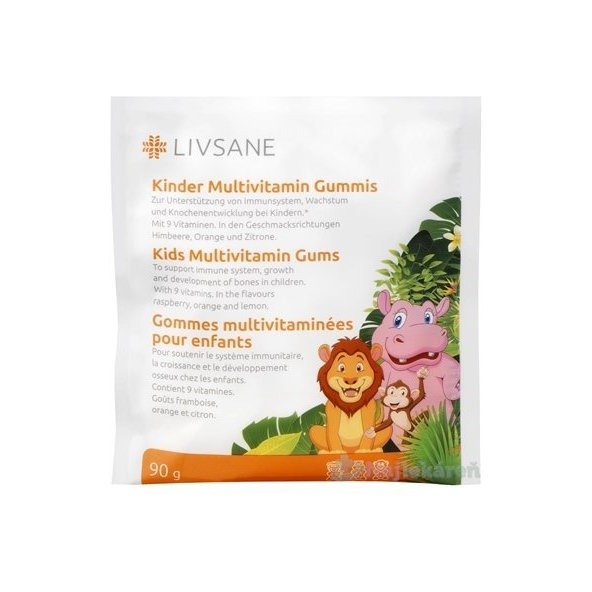 LIVSANE Gumové medvedíky multivitamínové 90 g